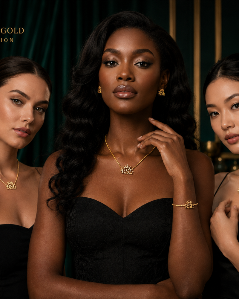 Full Solid Gold 18K Signature Crown Set (Bundle)