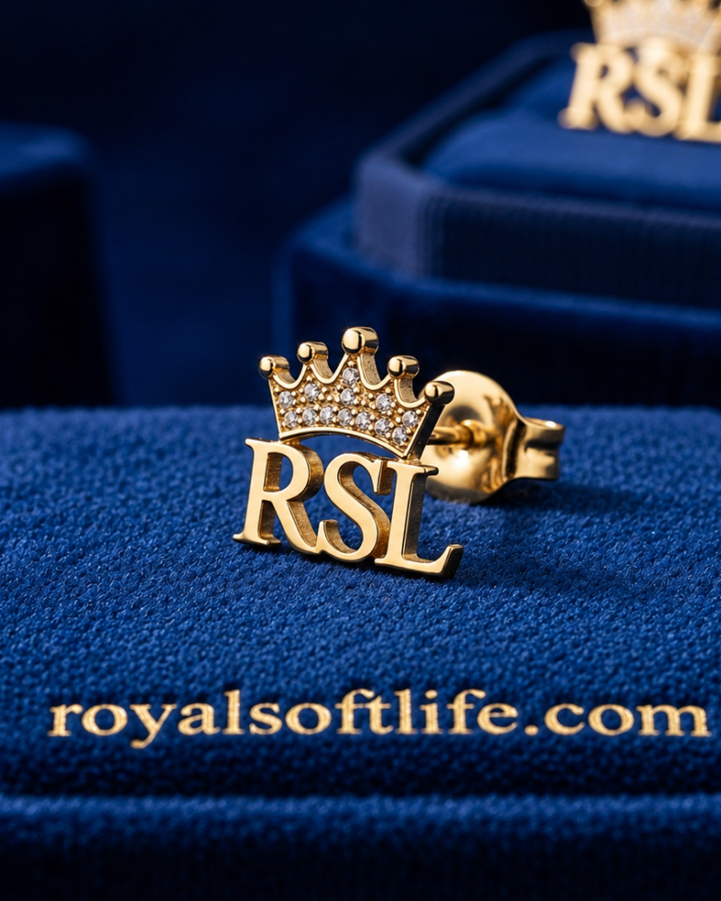 RSL Crown Stud Earrings