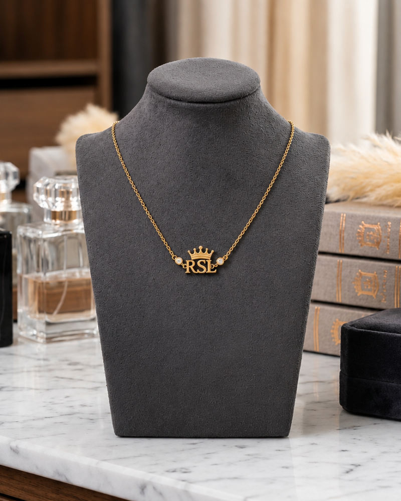 RSL Crown Pendant Necklace