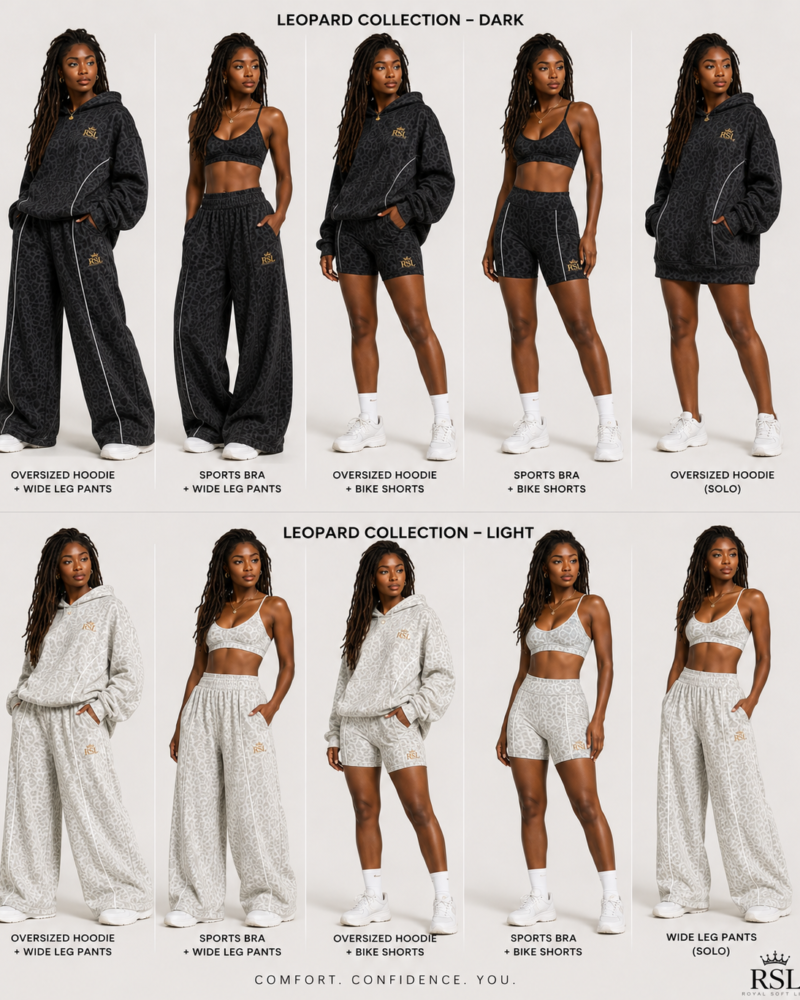 4-Piece Leopard Activewear Set