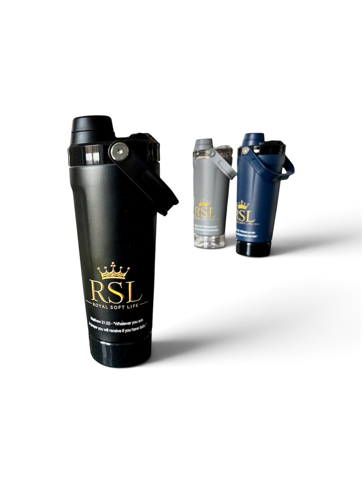RSL 500mL Stainless Steel Vacuum Insulated Water & Protein Shaker Bottle - Image 3